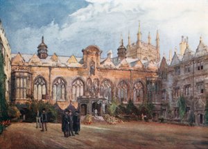 Oriel College (színes litográfia)