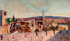 A jeruzsálemi fellegvár része, 1902. alkotó: John Fulleylove