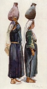 Tanulmányok a szíriai parasznőkről (színes litho) alkotó: John Fulleylove