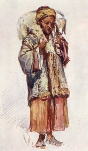 Szíriai juhászkutya (Abu Mustapha), aki bárányt cipel a vállán alkotó: John Fulleylove
