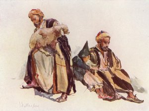 Szíriai juhászok és juhászfiú alkotó: John Fulleylove