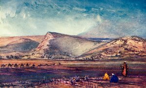 A Názáret körüli dombok Esdraelon síkságáról, 1902. alkotó: John Fulleylove