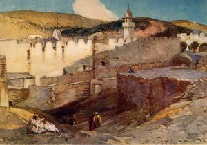 A hebroni mecset a Machpelah-barlang fölött, 1902. alkotó: John Fulleylove