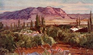 A kísértés hegye Jerikóból, 1902. alkotó: John Fulleylove