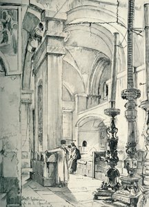 A Szent Sír-templom előszobája, 1902. alkotó: John Fulleylove
