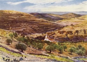 Hinnom-völgy, Támadás-hegy (színes litó) alkotó: John Fulleylove