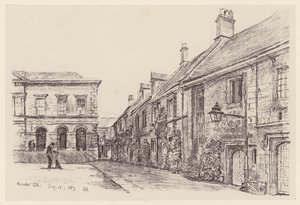 Worcester College (litográfia) alkotó: John Fulleylove