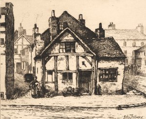 Old House, Salop Street, Wolverhampton, a "Remnants of Old Wolverhampton, Vol. 1" című, 1880-ban megjelent kiadványból.