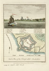 Views & plan of the fortress called Amsterdam
