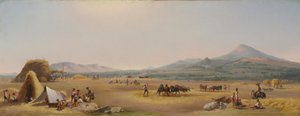 Betakarítás a római Campagnán, 1868.