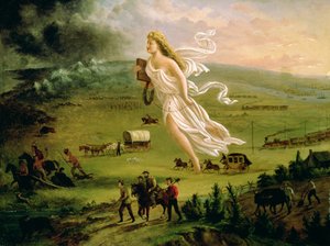 Amerikai Haladás, 1872 alkotó: John Gast