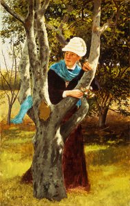 A fák között, alkotó: John George Brown