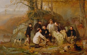 Claiming the Shot: After the Hunt in the Adirondacks, 1865 alkotó: John George Brown