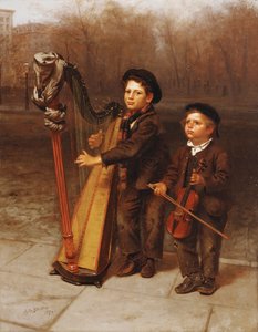 A kis babakocsik, 1874 alkotó: John George Brown
