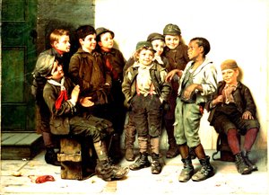 Az utcai tánc, 1883 alkotó: John George Brown