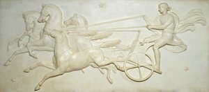 A Nap szekerét vezető Phaeton domborműve (márvány)