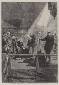 Mária skót királynő kivégzése alkotó: John Gilbert