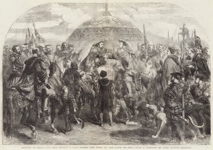 VIII. Henrik és I. Ferenc találkozója Ardres közelében, az Aranyruhás mezőn.