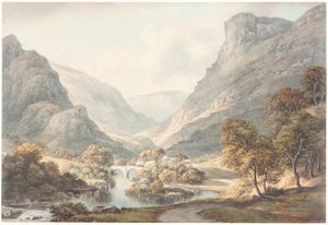Kilátás Dovedale-re alkotó: John Glover