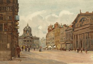 Liverpool: Castle Street (színes litó)