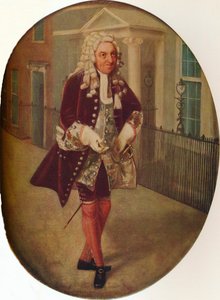 Richard Suett mint Bayes George Villiers, Buckingham 2. hercegének próbájában, 1796