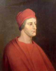 Henry Harris színész portréja Wolsey szerepében William Shakespeare VIII. Henrik című művéből, 1662.