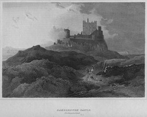 Bamborough kastély, Northumberland, 1814