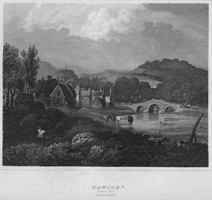 Hawick. Általános nézet. Roxburghshire, 1814