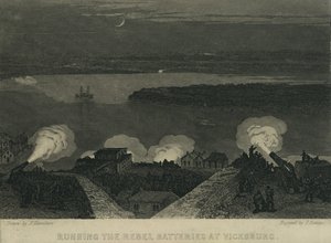 A lázadó ütegek működtetése Vicksburgban, 1863 körül alkotó: John Hamilton