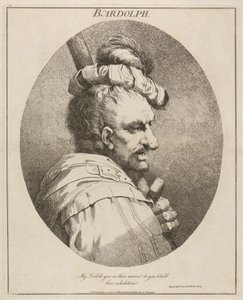 Bardolph, "Henry IV", II. rész, II. felvonás, IX. jelenet alkotó: John Hamilton Mortimer