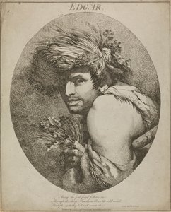 Edgar, "Lear király", III. felvonás, III. jelenet alkotó: John Hamilton Mortimer