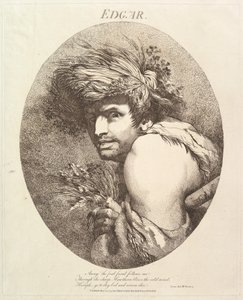 Edgar tizenkét karakter Shakespeare-ből, 1775. május 20. alkotó: John Hamilton Mortimer