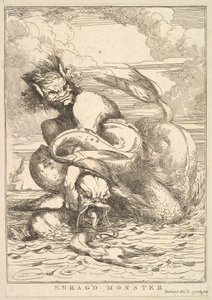 Enragd szörny Sir Joshua Reynoldsnak dedikált tizenöt rézkarcból, 1778. december 8. alkotó: John Hamilton Mortimer
