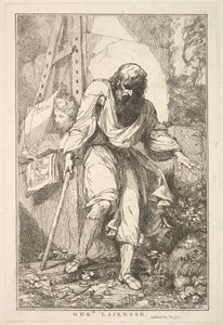 Gerard Lairesse a Sir Joshua Reynoldsnak dedikált tizenöt rézkarcból, 1778. december 8. alkotó: John Hamilton Mortimer