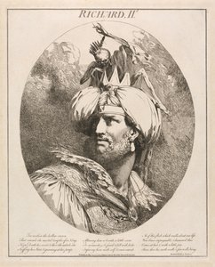 II. Richárd, a II. Richárd III. felvonásának 2. jelenetéből alkotó: John Hamilton Mortimer