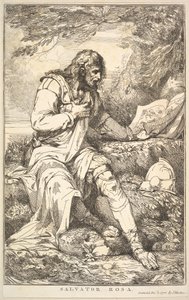 Salvator Rosa a Sir Joshua Reynoldsnak dedikált tizenöt rézkarcból, 1778. december 8. alkotó: John Hamilton Mortimer