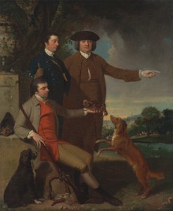 Önarckép az apjával és a testvérével alkotó: John Hamilton Mortimer