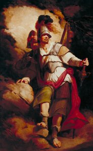 Sir Arthegal, az igazság lovagja, Talusszal, a vasemberrel (Spenser „The Faerie Queene” című művéből) alkotó: John Hamilton Mortimer