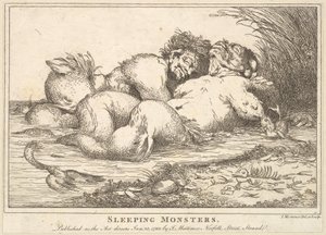 Alvó szörnyek, 1780. január 25. alkotó: John Hamilton Mortimer