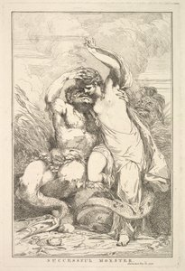 Sikeres szörny Sir Joshua Reynoldsnak dedikált tizenöt rézkarcból, 1778. december 8. alkotó: John Hamilton Mortimer