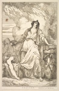 Tragédia Sir Joshua Reynoldsnak dedikált tizenöt rézkarcból, 1778. december 8. alkotó: John Hamilton Mortimer