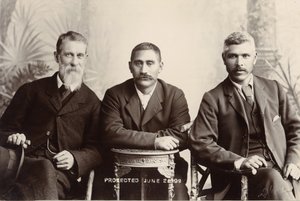 William Australia Graham, Mahuta Tawhaio király és Tahuna Heirangi, 1898. június (ezüst zselatin nyomat) alkotó: John Hanna