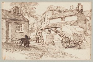Szekerek Ambleside-ben, Cumbriában, 1823