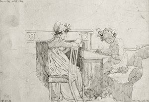 Levelezés (toll és tinta papíron) alkotó: John Harden