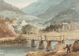 Old Miller Bridge, 1843 (wc papíron) alkotó: John Harden