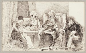 Beteg és pihen, 1824 alkotó: John Harden