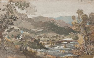 Skelwith Bridge, 1812 (wc papíron) alkotó: John Harden