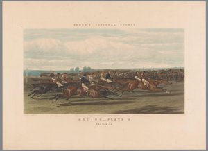 Paardenrace Verseny – 3. tábla. A befutás (cím az objektumon) Fores nationale sporten (sorozat címe) Fore