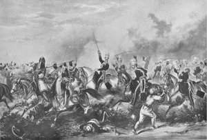 A 3. könnyű dragonyosok Chillienwallahban, 1849, 1849, 1909