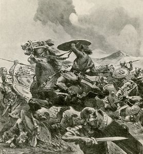 A rómaiak a Hannibálok seregével harcolnak alkotó: John Harris Valda